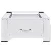 Pedestal for Washing Machine White with Drawer