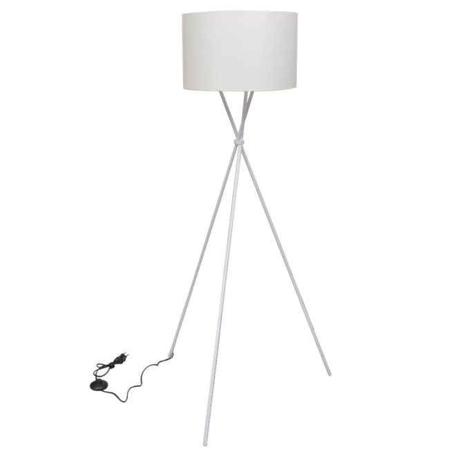 Floor Lamp with Stand White 139 cm