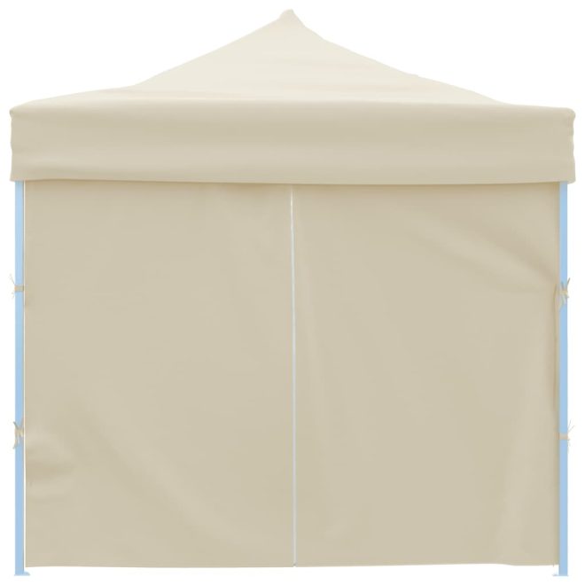 Folding Pop-up Party Tent with 8 Sidewalls 3×9 m – Cream