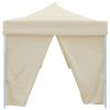 Folding Pop-up Party Tent with 8 Sidewalls 3×9 m – Cream