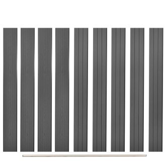 Replacement Fence Boards 9 pcs WPC 170 cm