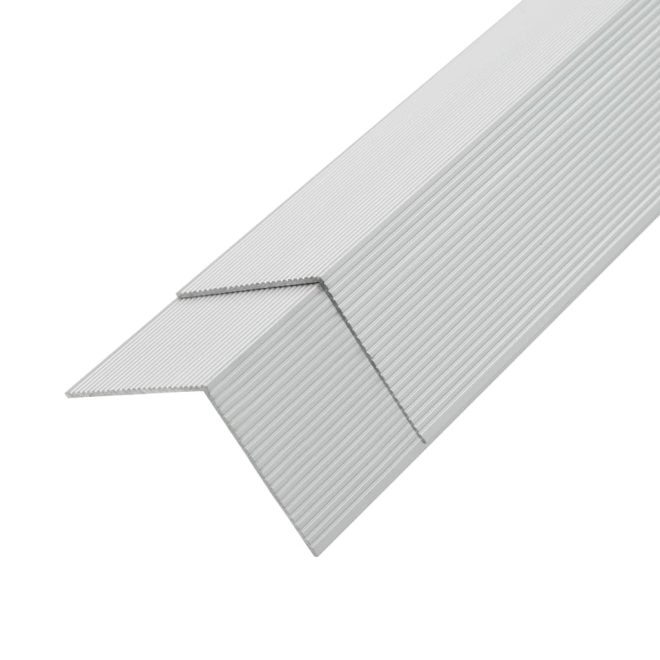 5 pcs Decking Angle Trims Aluminium 170 cm – Silver