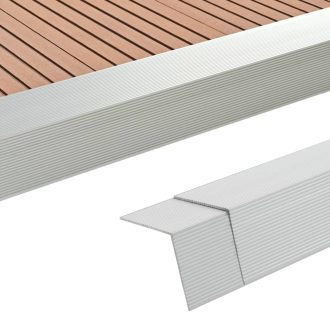 5 pcs Decking Angle Trims Aluminium 170 cm