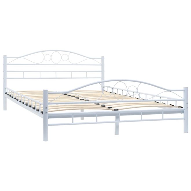 Amherst Bed Frame Metal – DOUBLE, White