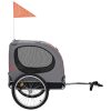 Dog Bike Trailer – Red and Black