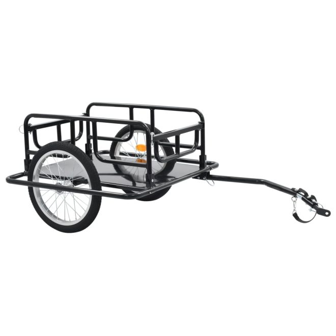 Bike Cargo Trailer 130x73x48.5 cm Steel Black