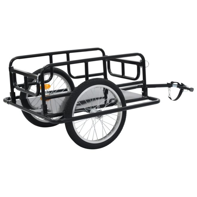 Bike Cargo Trailer 130x73x48.5 cm Steel Black