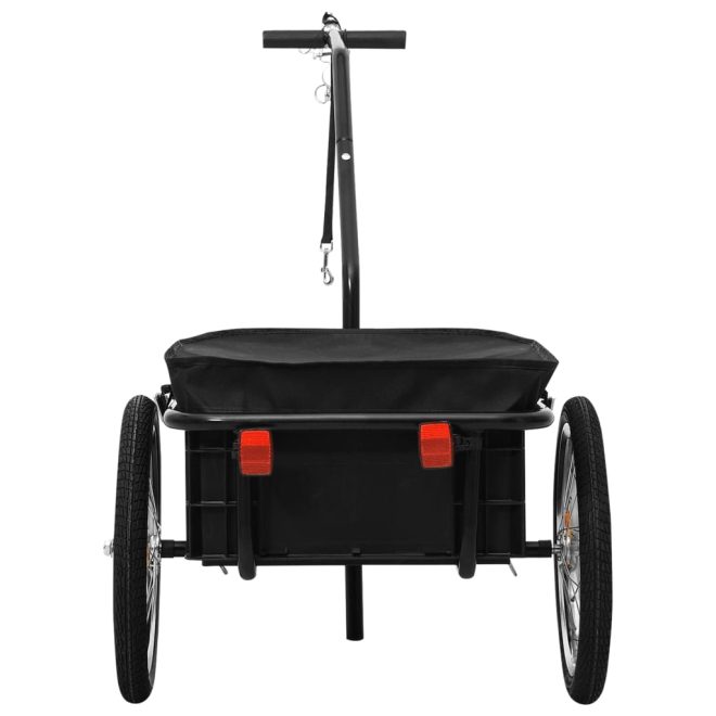 Bike Cargo Trailer/Hand Wagon 155x60x83 cm Steel – Black