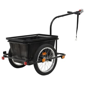 Bike Cargo Trailer Black 50 L