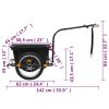 Bike Cargo Trailer Black 50 L