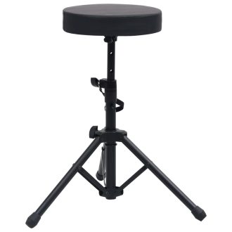 Adjustable Drum Stool Black Round