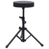 Keyboard Stand and Stool Set Black