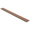 WPC Solid Decking Boards with Accessories 2.2 m Light Brown – 10 M