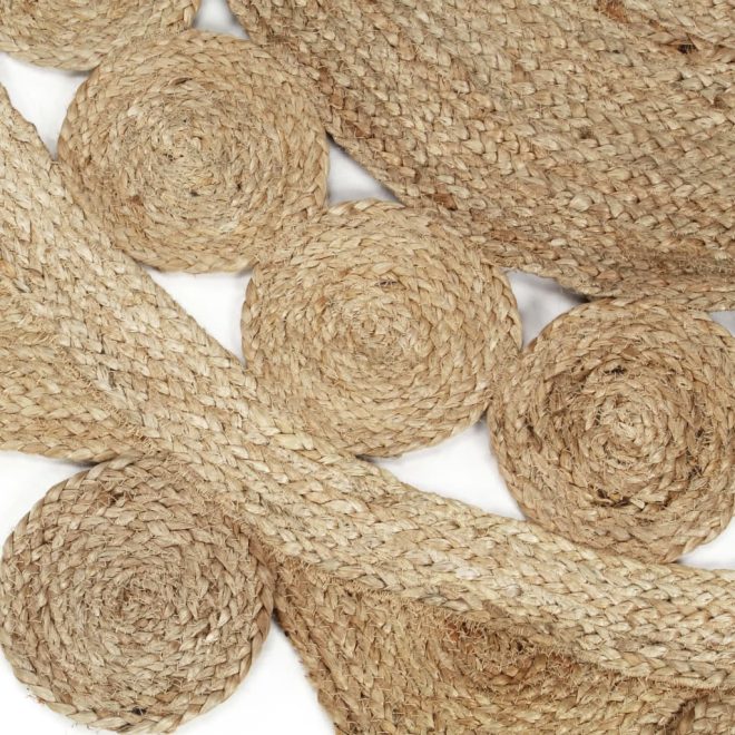 Handmade Rug Braided Jute – 90 cm