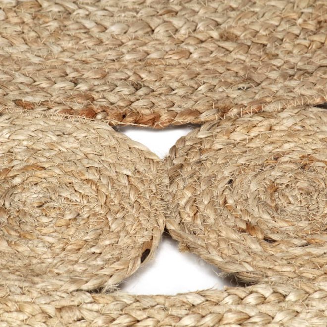 Handmade Rug Braided Jute – 90 cm