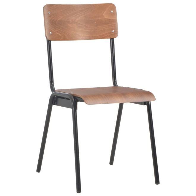 Dining Chairs Brown Plywood – 4