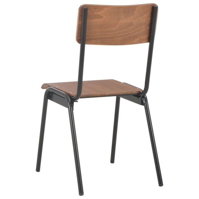 Dining Chairs Brown Plywood – 4