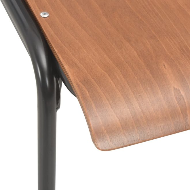 Dining Chairs Brown Plywood – 4