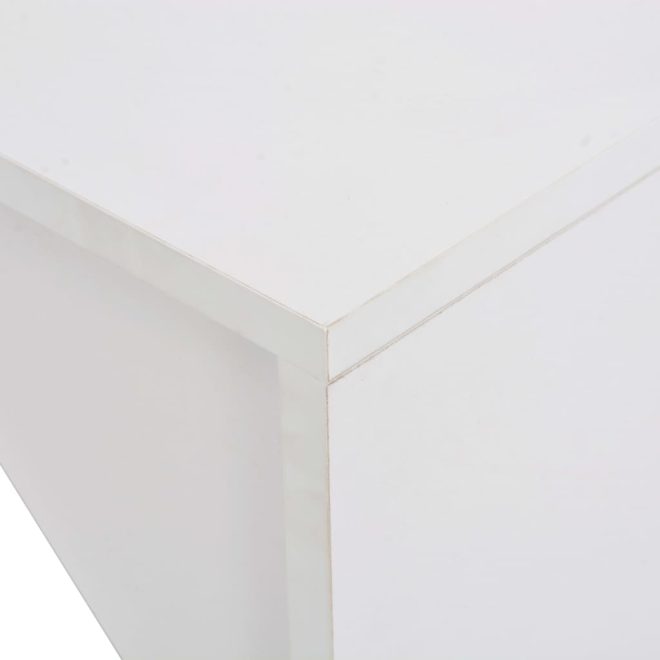 Bar Table with Cabinet 115x59x200 cm – White