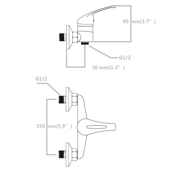 Mixer Showers 2 pcs