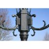 Garden Light Post arms 230 cm Dark Green/Black Aluminium – 3