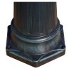 Garden Light Post arms 230 cm Dark Green/Black Aluminium – 3