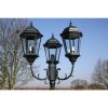 Garden Light Post arms 230 cm Dark Green/Black Aluminium – 3