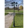 Garden Light Post arms 230 cm Dark Green/Black Aluminium – 3