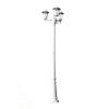 Garden Light Post 3-arms 215 cm Aluminium – White