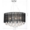 Chandelier with 85 Crystals – Black