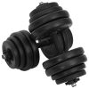 Dumbbells – 2×15 kg