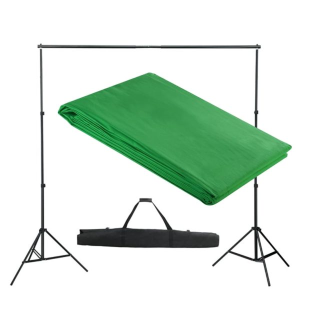 Backdrop Support System – 300×300 cm, Green