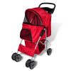 Pet Stroller Travel Carrier Folding – Red