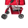 Pet Stroller Travel Carrier Folding – Red