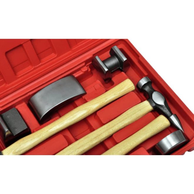 7-Piece Auto Body Hammer and Dolly Dent Repair Set