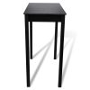 Bar Table with Bar Chairs Black