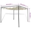 Garden Gazebo with Retractable Roof Canopy – White