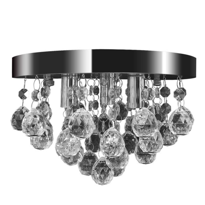 Pendant Ceiling Lamp Crystal Design Chandelier – Chrome