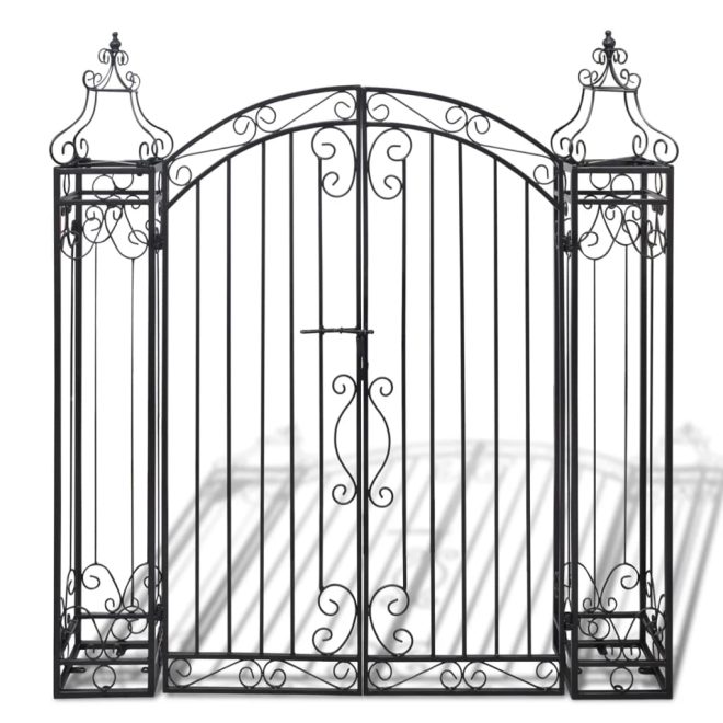 Ornamental Garden Gate Wrought Iron – 122×20.5×134 cm