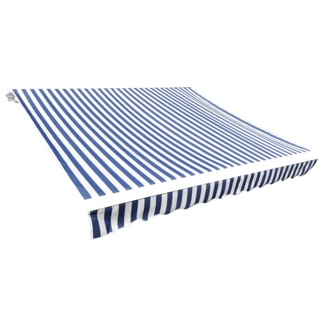 Awning Top Sunshade Canvas – 300×250 cm, Blue and White