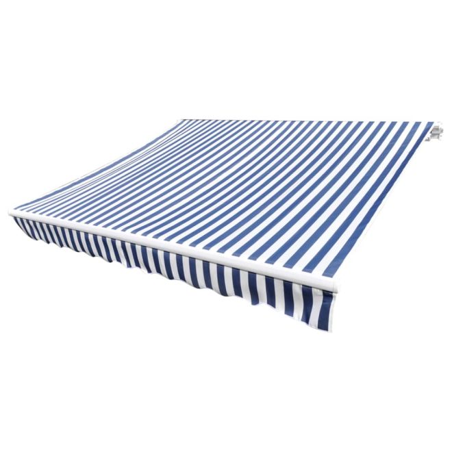 Awning Top Sunshade Canvas – 300×250 cm, Blue and White