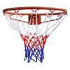 Basketball Goal Hoop Set Rim with Net – 45 cm, Orange