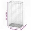 Gabion Basket with Lids Galvanised Wire – 100x50x30 cm