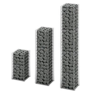 3 Piece Gabion Set Galvanised Wire