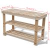 2-in-1 Wooden Shoe Rack With Bench Top Durable – 1