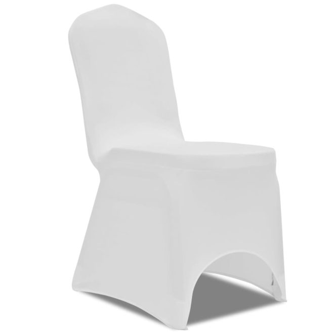 50 pcs Stretch Chair Cover – White