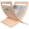 Wooden Magazine Rack Floor Standing – Beige