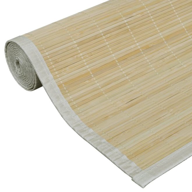 Rectangular Bamboo Rug – 150×200 cm, Beige