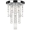 White Metal Ceiling Lamp with Crystal Beads