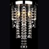 White Metal Ceiling Lamp with Crystal Beads